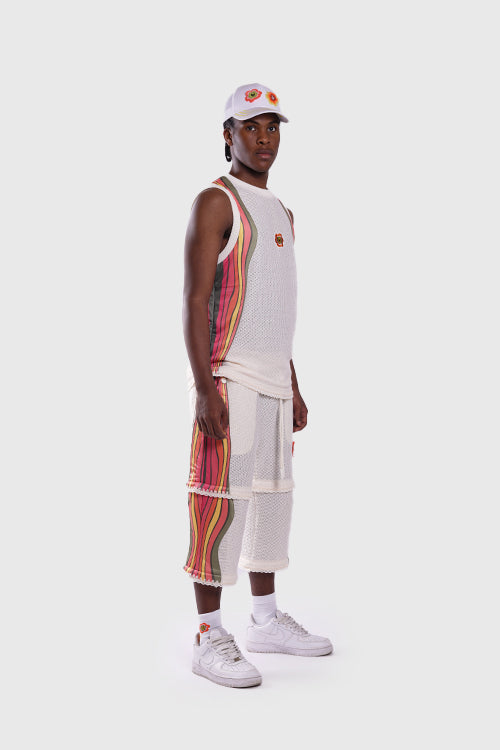 7eventies Crochet Knit Sleeveless Vest