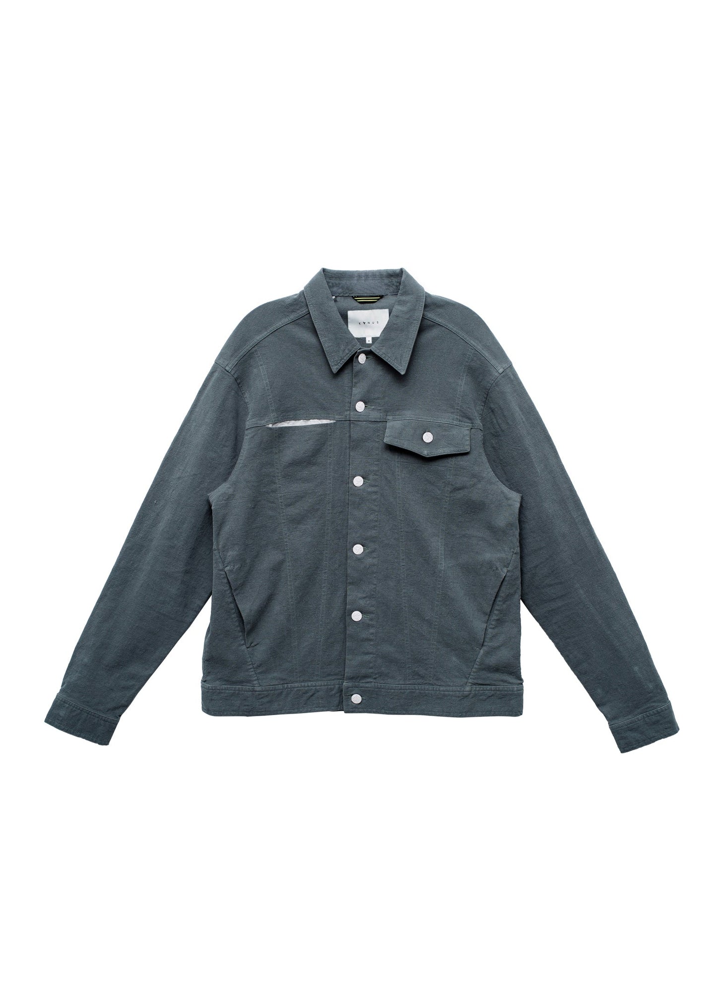 Konus Men's Trucker Jacket In Green