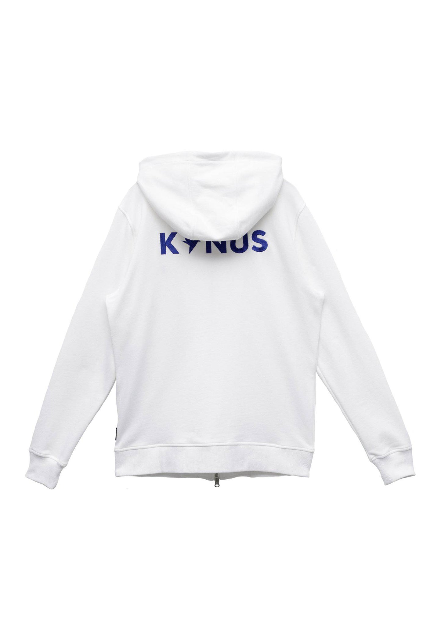 Konus Men's Pocket Zip up Hoodie in White