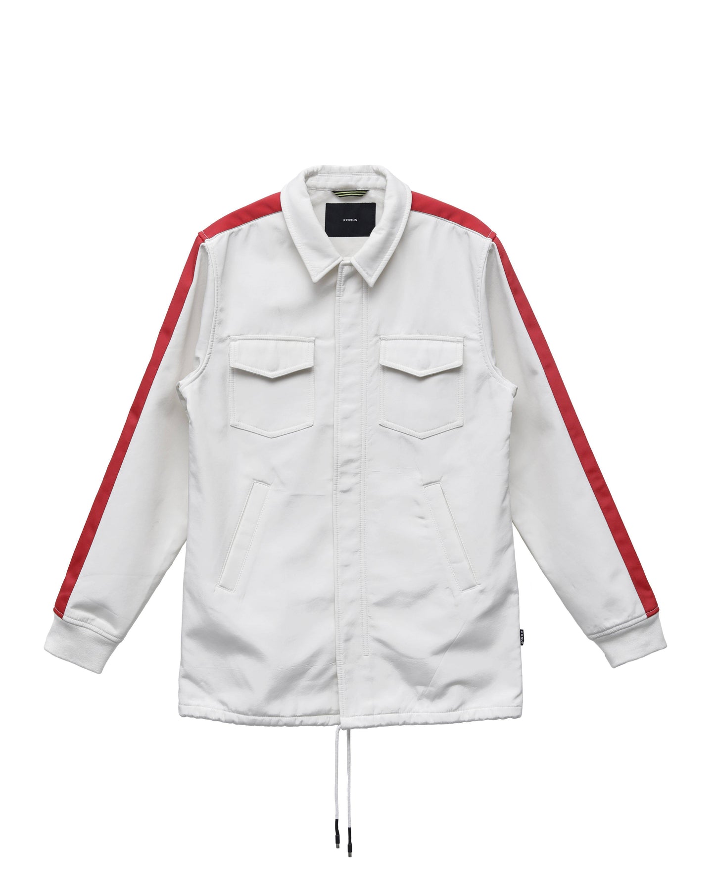 Konus Men's Bonded Fabric Coaches Jacket in White