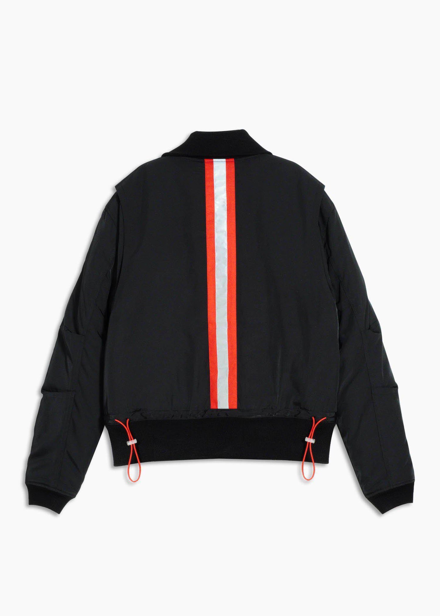 Konus Men's Mock Collar Bomber Jacket in Black