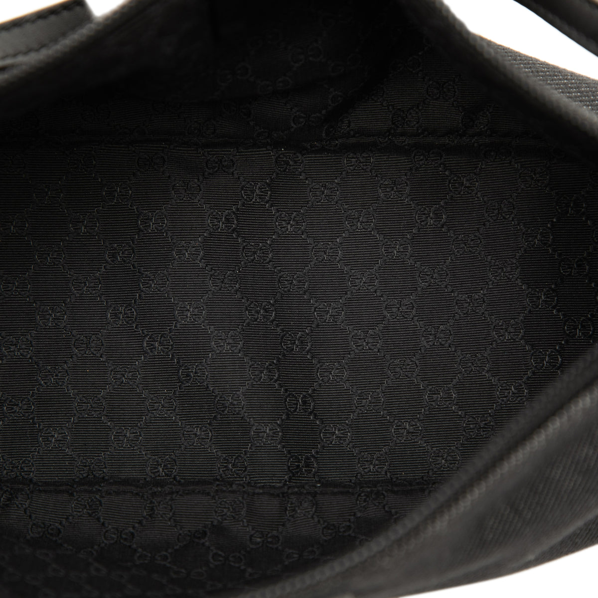 Shoulder Bag Denim Boat Black (Pre-Owned)
