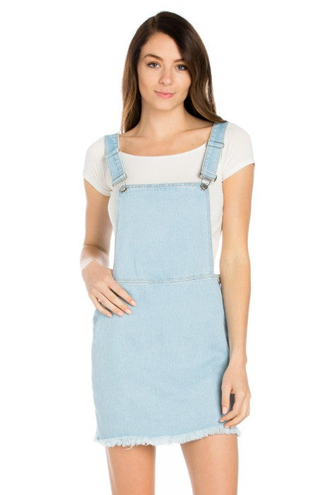 Denim Mini Skirt Overall