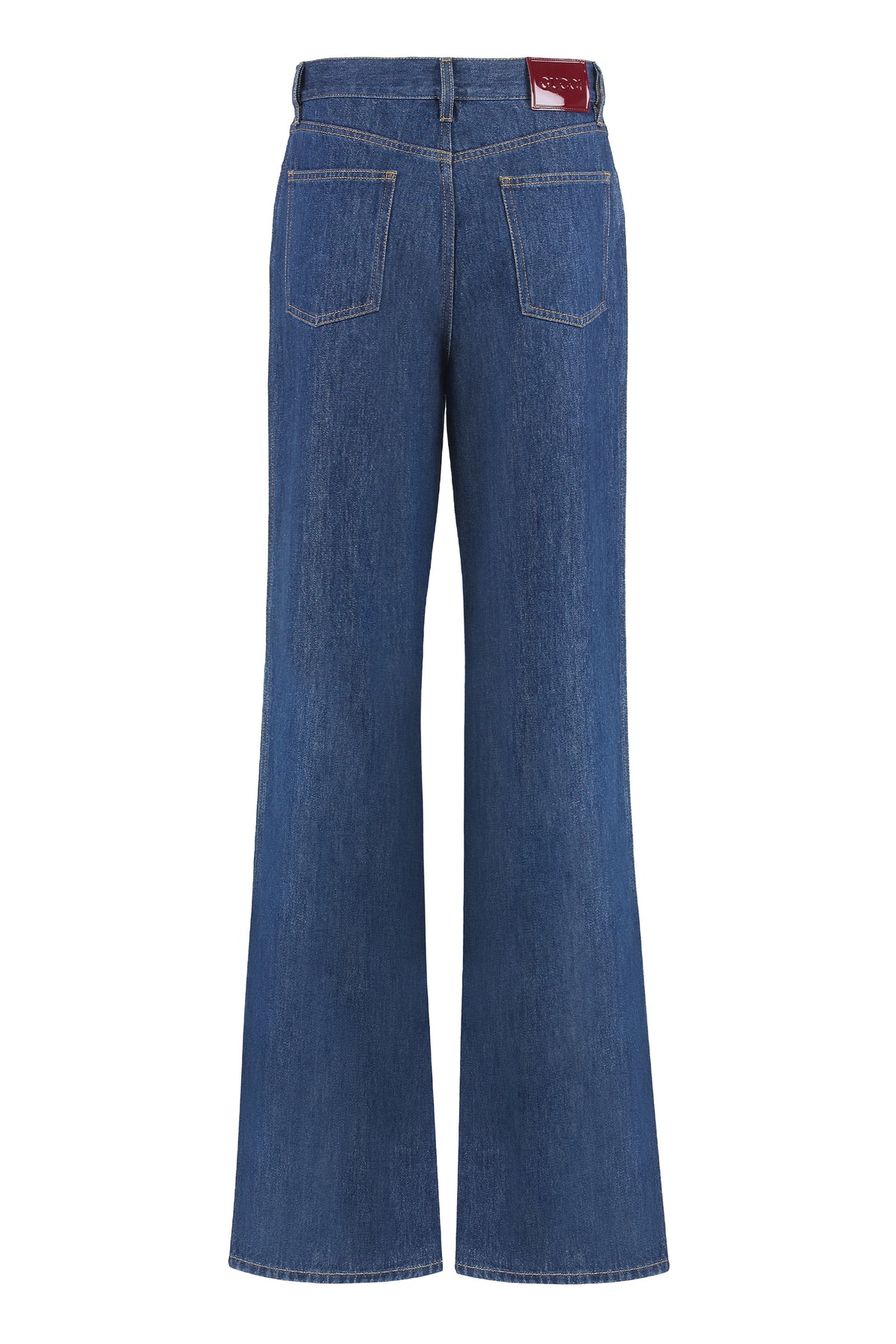 5-Pocket Straight-Leg Denim Jeans