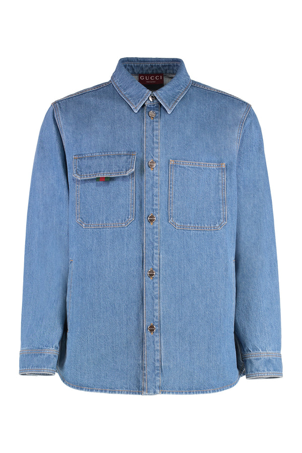 Denim Shirt in Light Blue