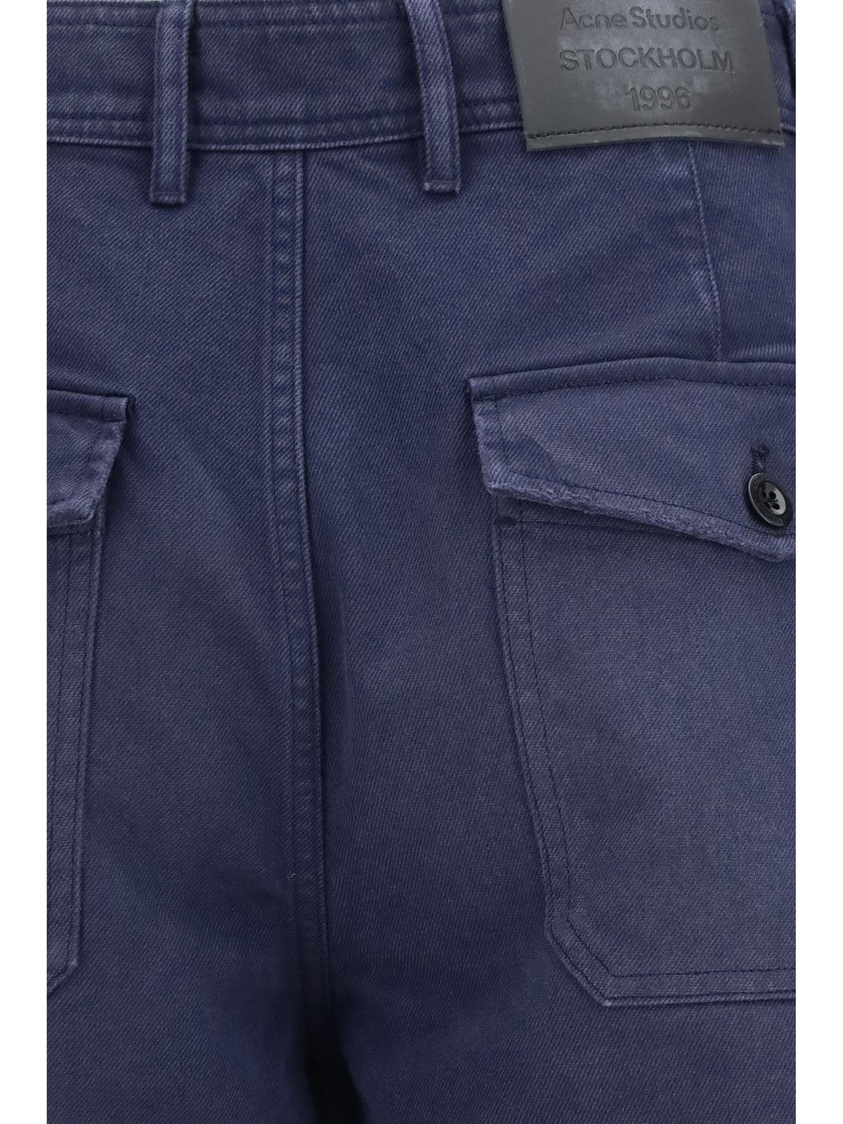 Cotton Twill Trousers in Navy
