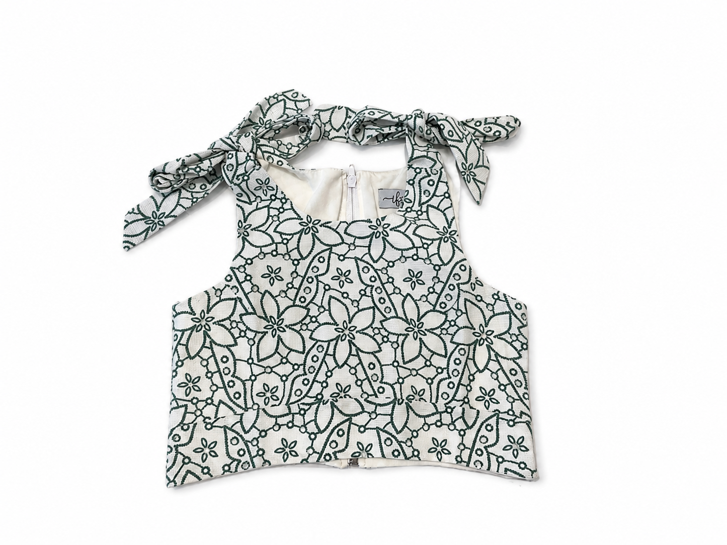 If So - Green Print Girls Top
