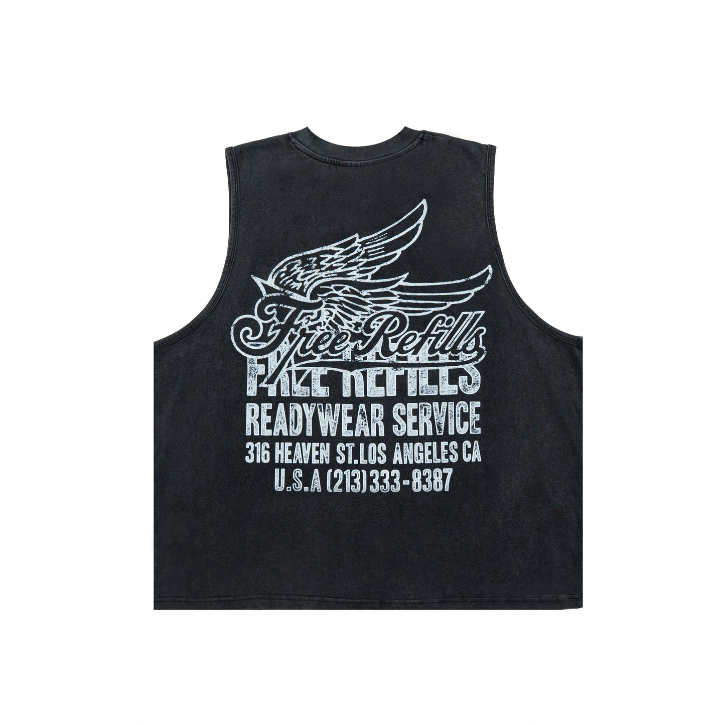 Service Cut-Off Tee - Black