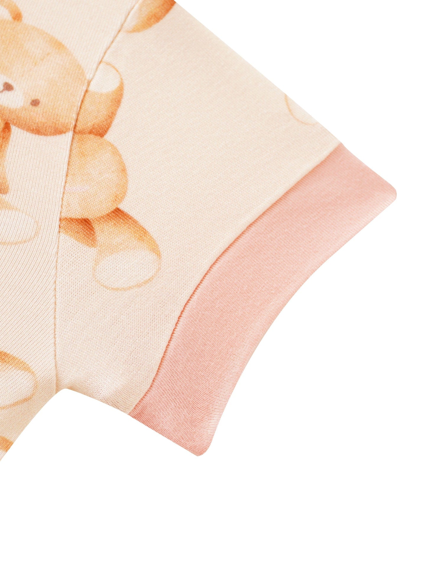 Posh TOT Teddy Bear Love Bamboo Shorty Romper