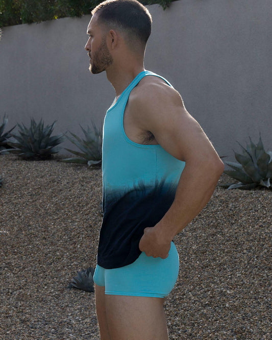Dip Dye Relaxed Tank Storm Blue