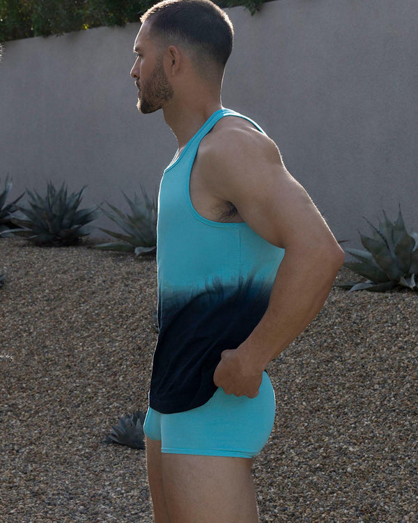 Dip Dye Relaxed Tank Storm Blue