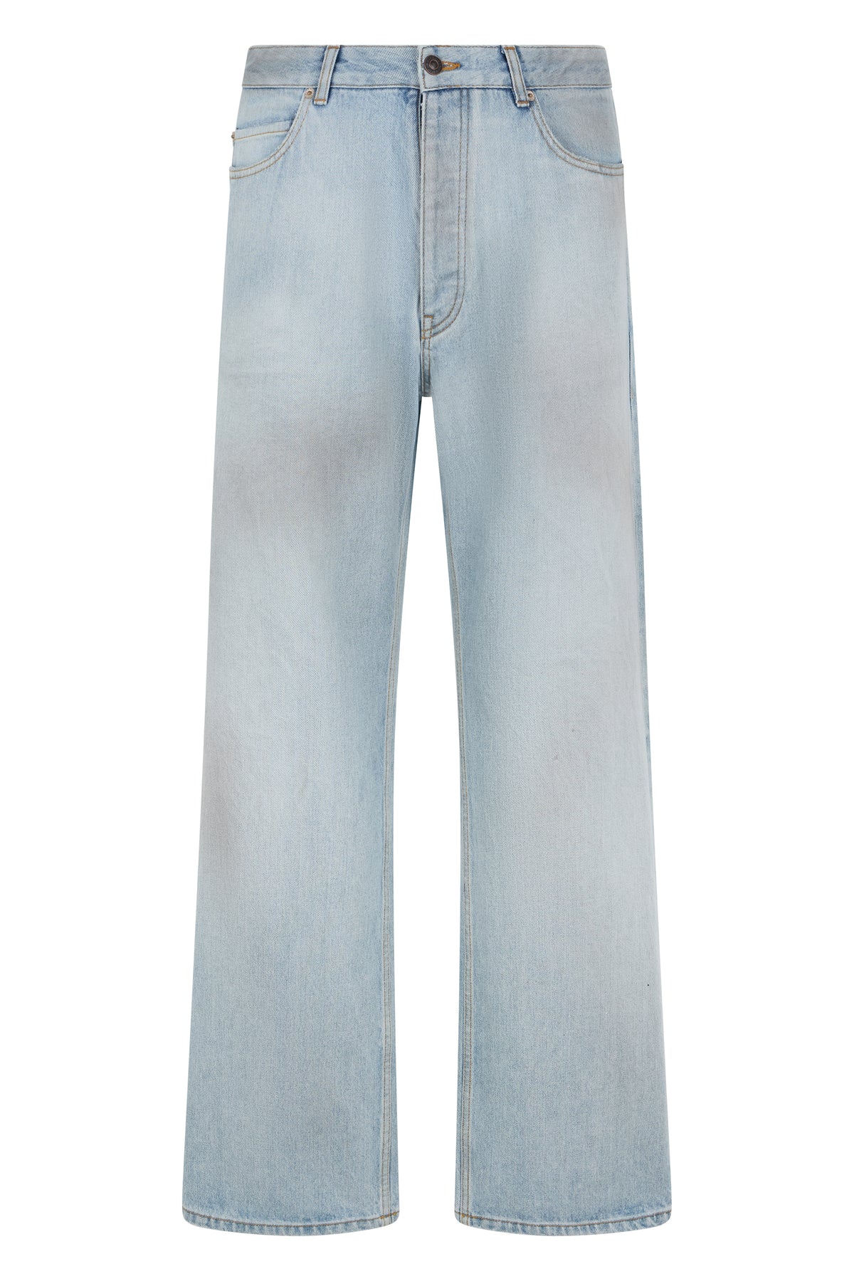 Straight-Leg Jeans Light Blue