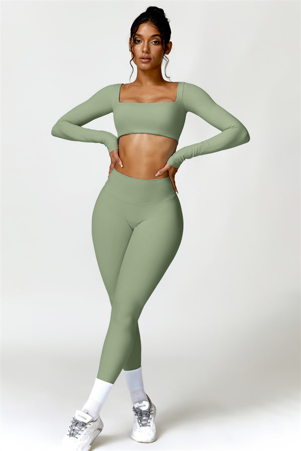Olivia Crop Top Leggings 2-Piece Set