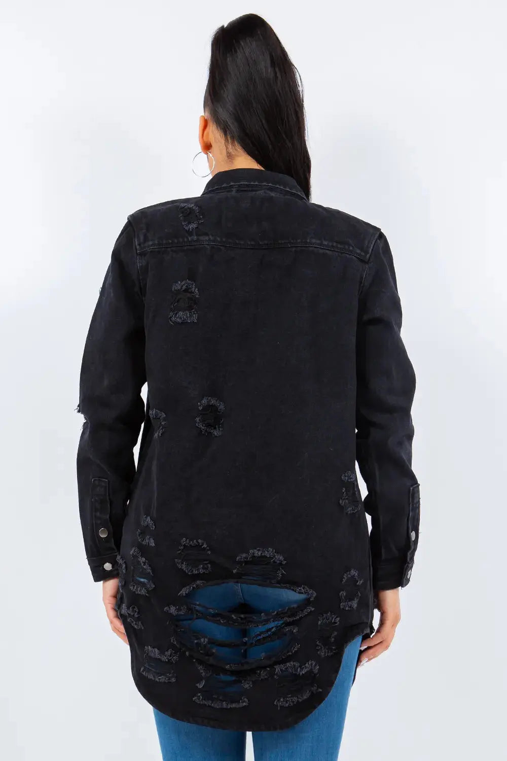 Denim Jacket - Black - Classic Fit