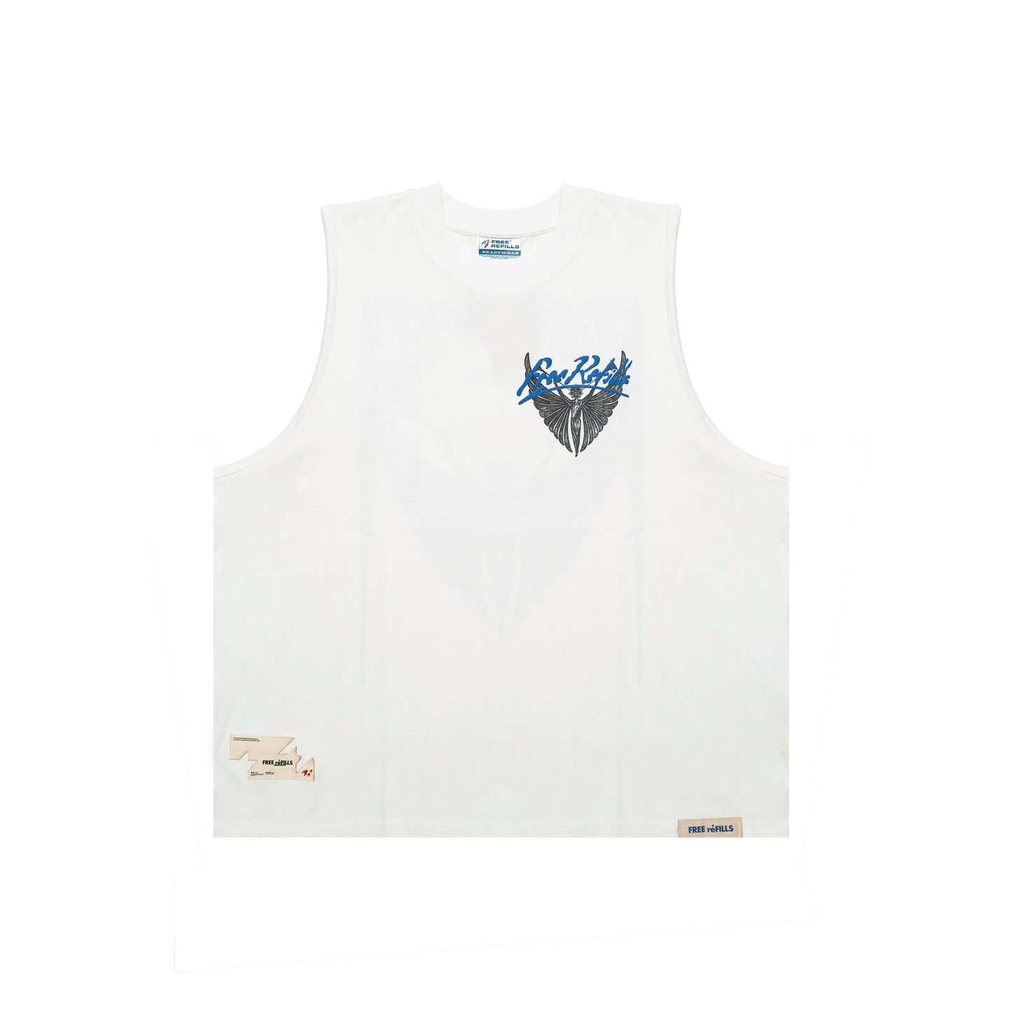 Angel Cut-Off Tee - White