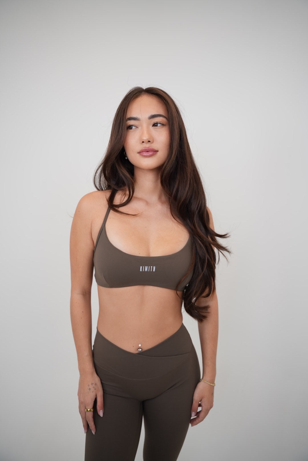 My Time Is Divine Brown Sculpt V-Waist Legging