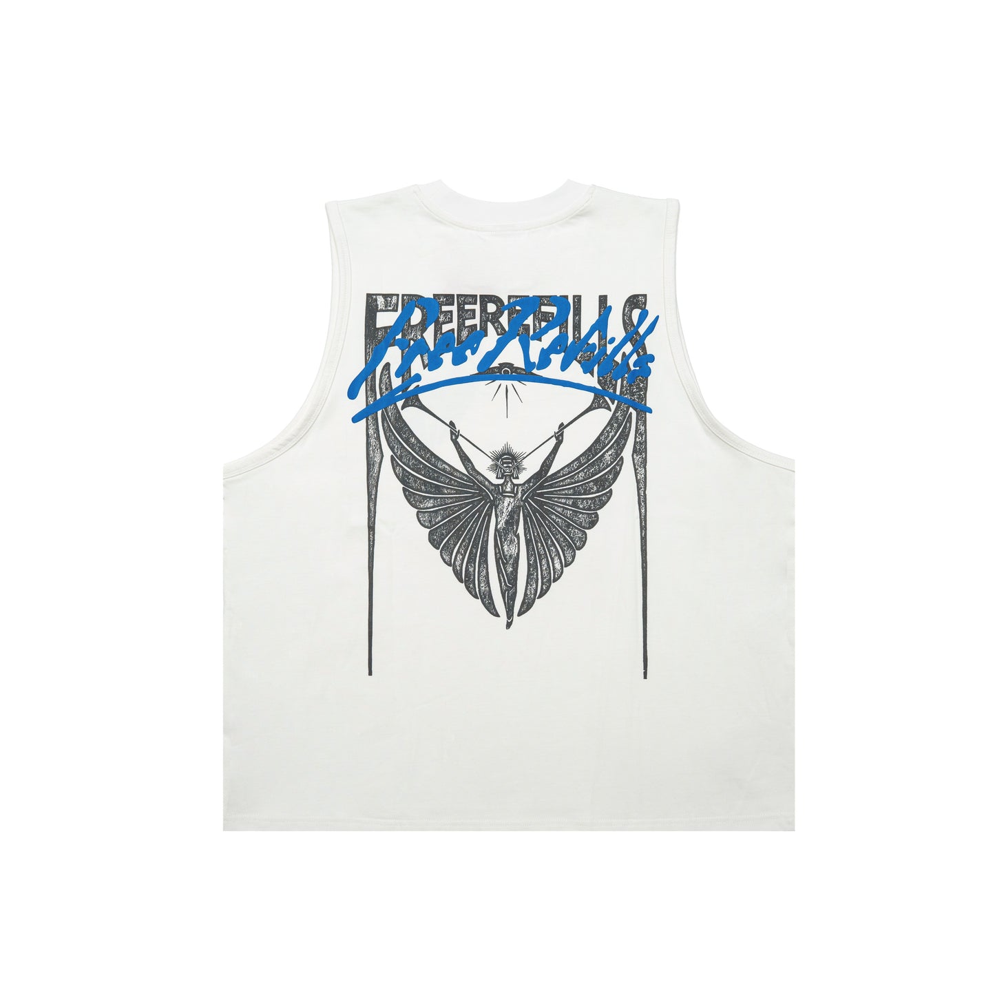Angel Cut-Off Tee - White