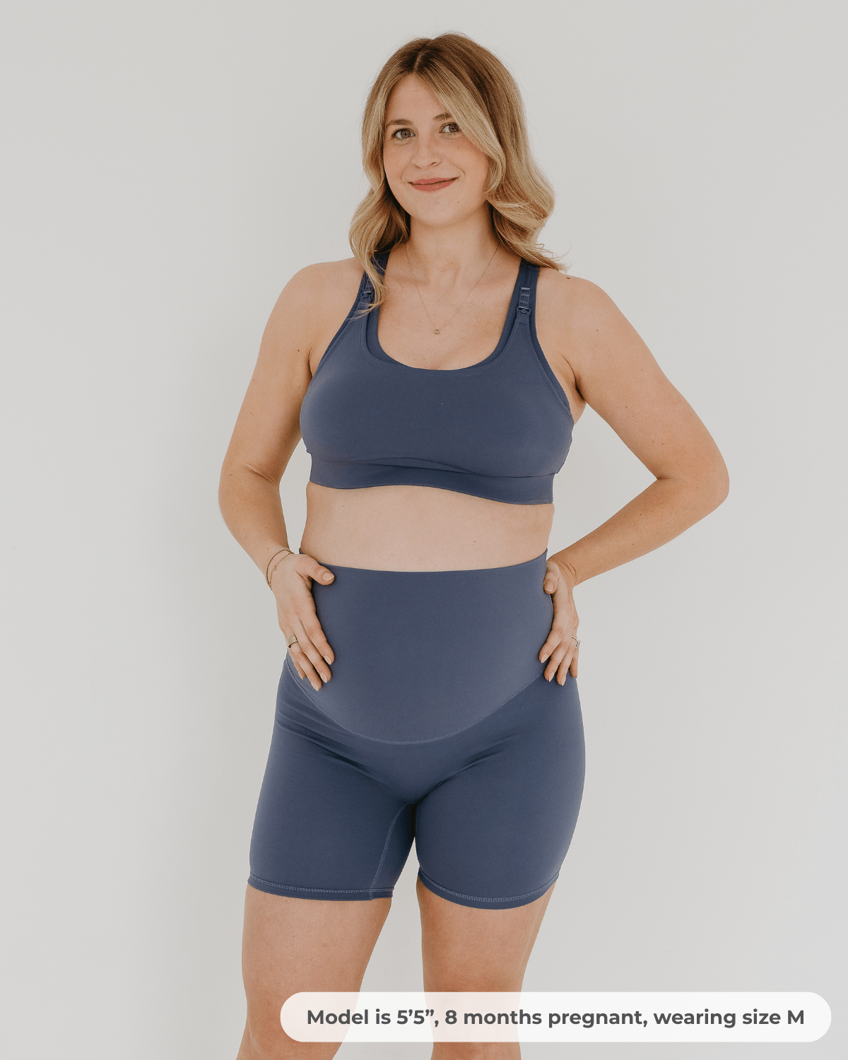 AXK CORE Maternity Bike Short - Blue