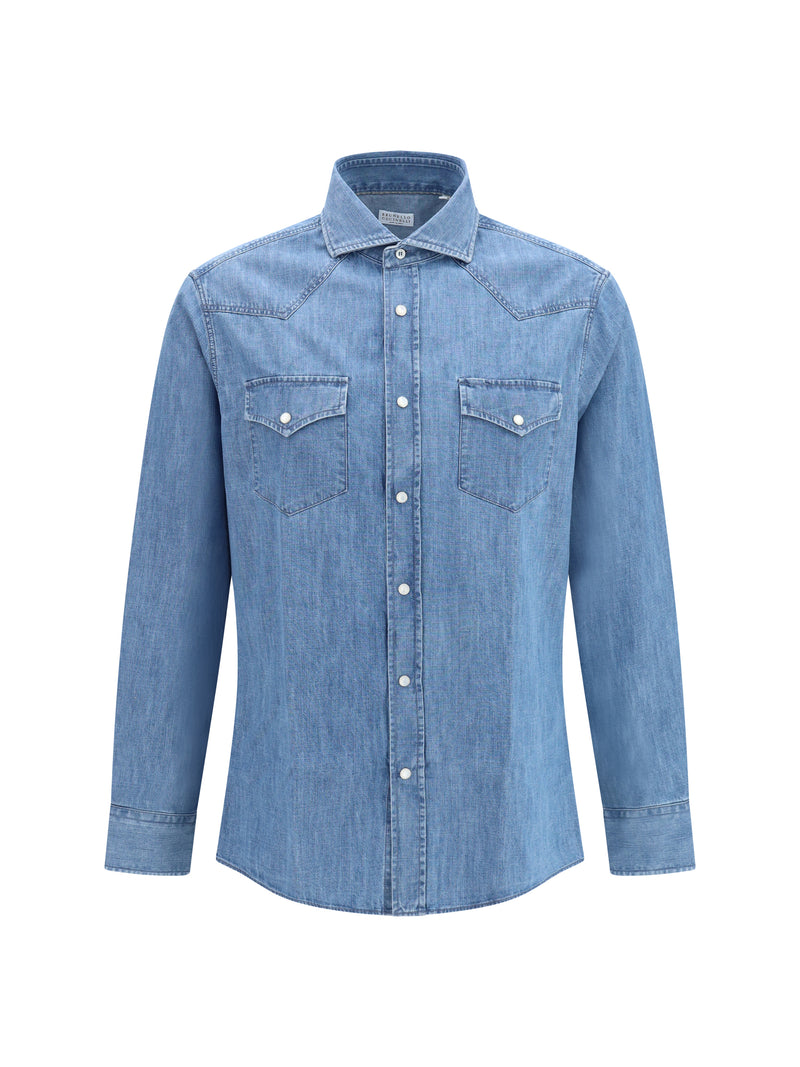 Shirt Easy Fit Medium Wash Denim
