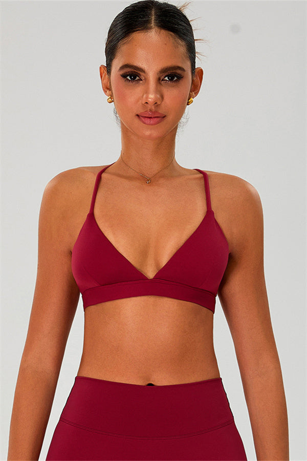 The Ember Sports Bra Crop Top Leggings 3-Piece Set