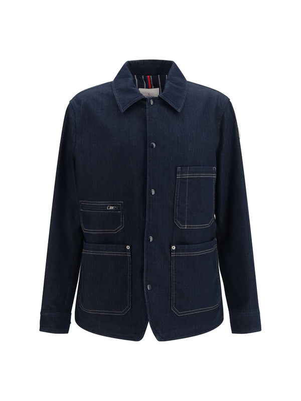 Denim Shirt Jacket Haderu Dark Blue