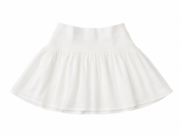 If So - Girls White Mesh Skirt