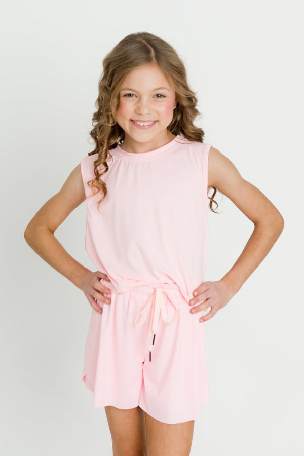 Light Pink High Low Tank