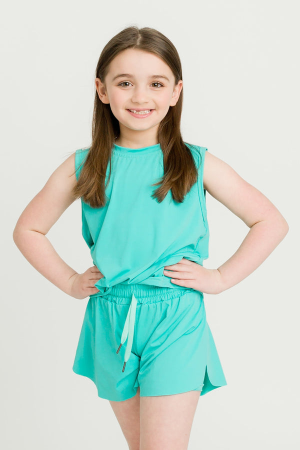 Teal High Low Tank