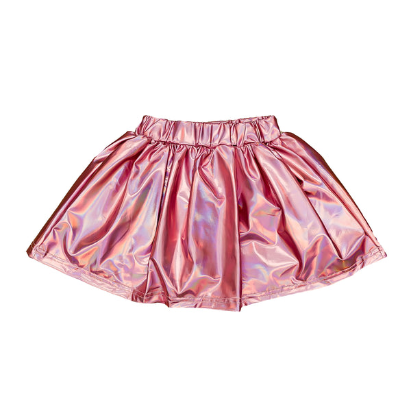 Light Pink Metallic Skort
