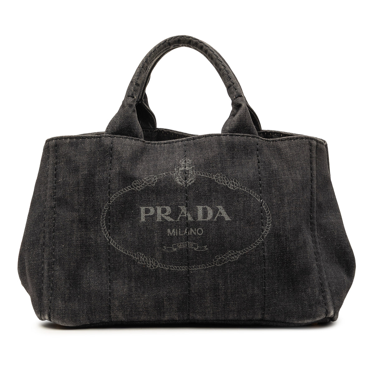 Satchel Canapa Denim (Pre-Owned)