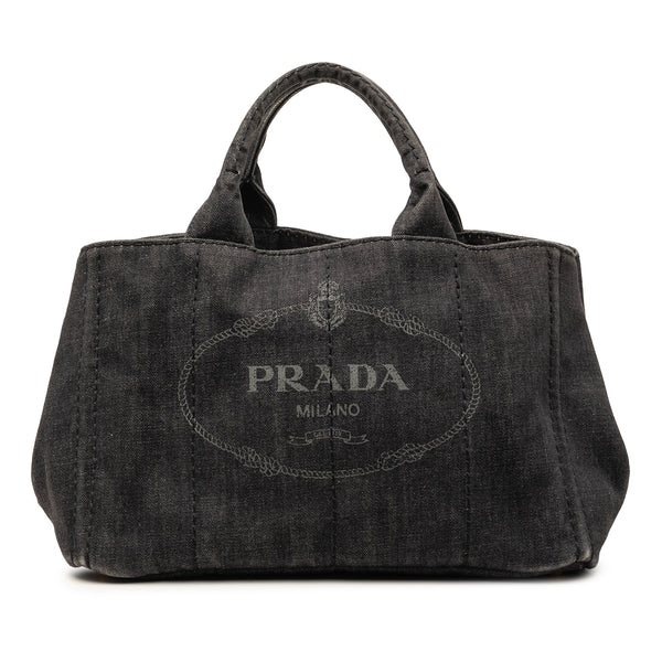 Satchel Canapa Denim (Pre-Owned)