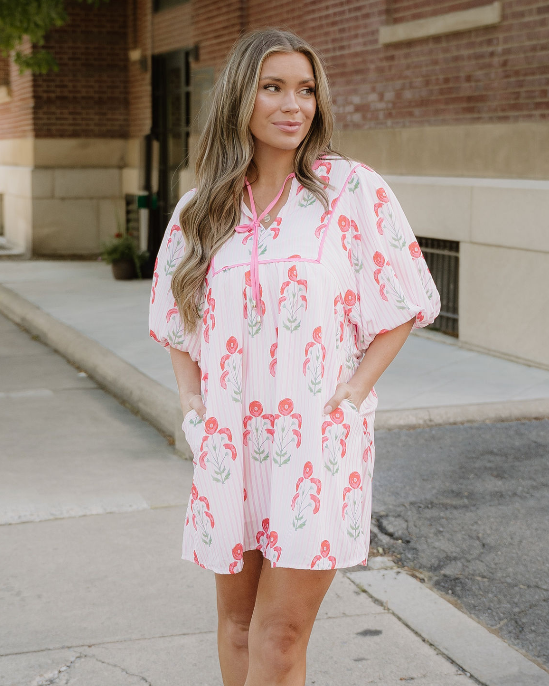 Catherine Puff Sleeve Flared Mini Dress