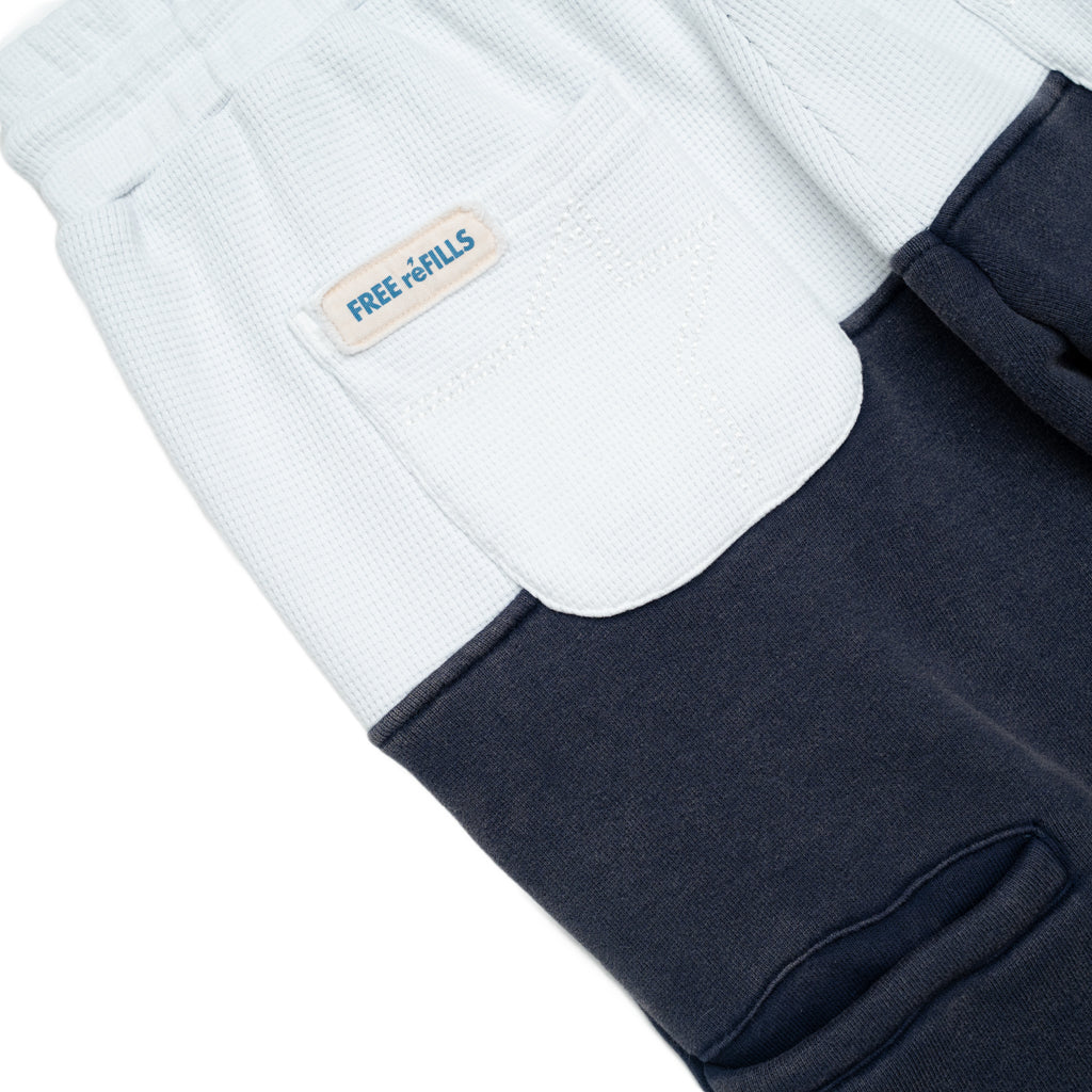 Radial Flare Sweatpants - Blue