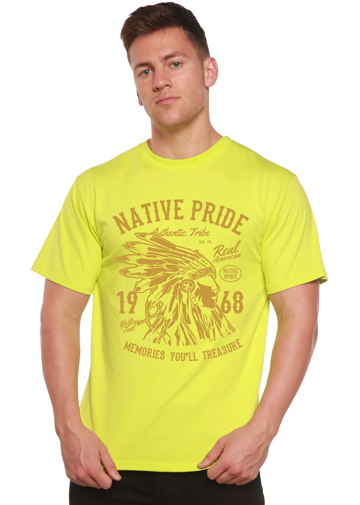 Native Pride Spun Bamboo® Men's Bamboo Viscose/Organic Cotton Short Sleeve Graphic T-Shirt