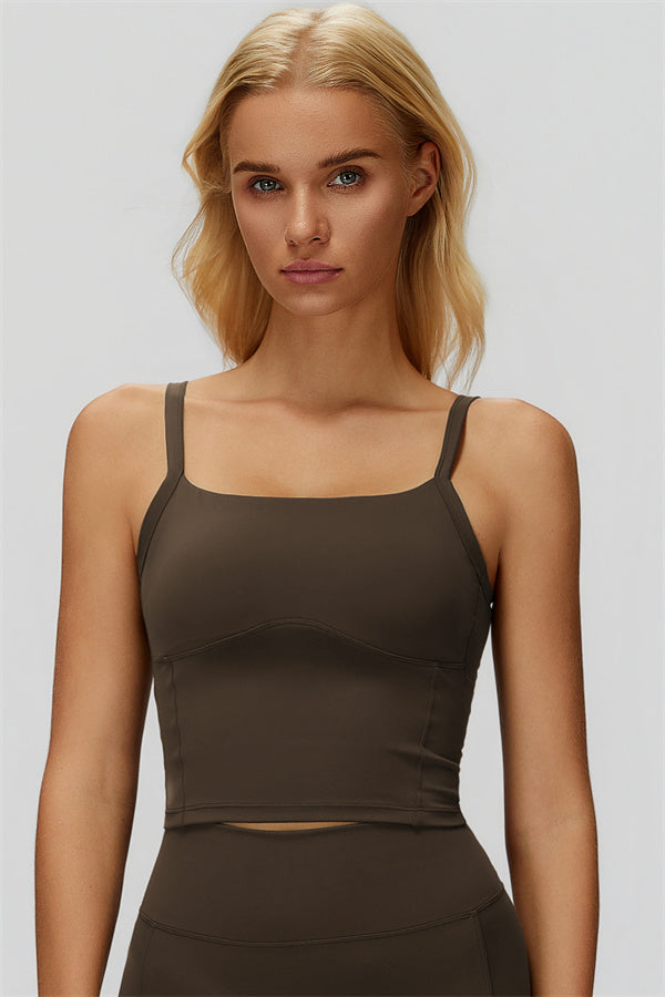 The Fyra Crop Tank Flared Leggings 2-Piece Set