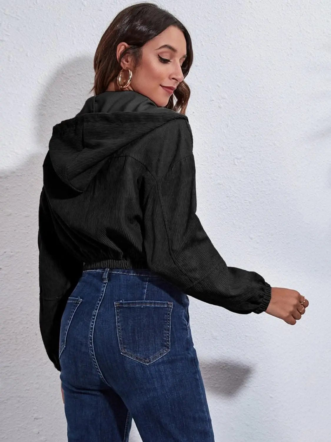 Hooded Jacket - Cozy with Pockets - Everyday Casual Style