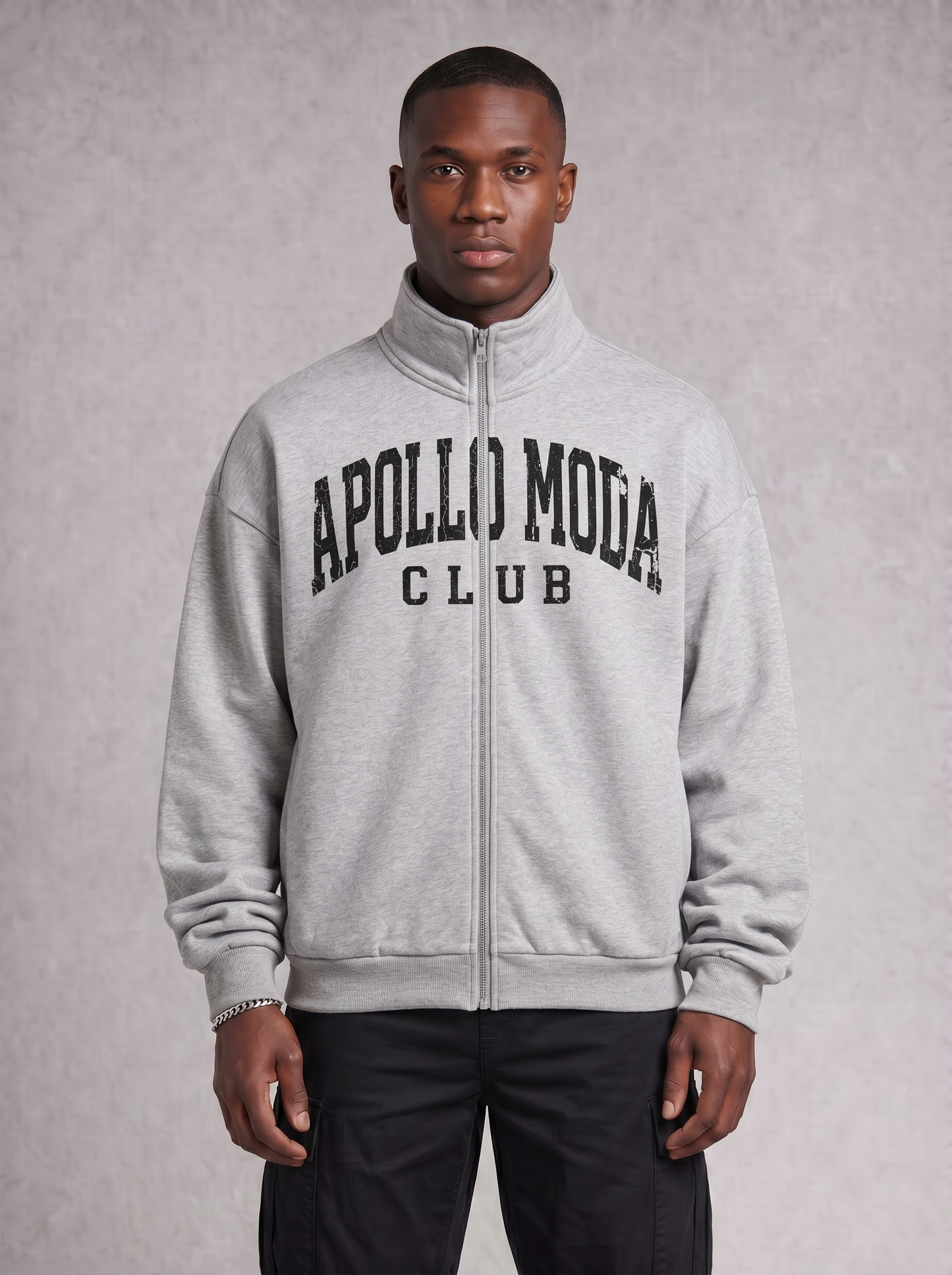 Club Collegiate Oversized Full-Zip Sweatshirt