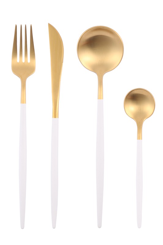 Gold Plated Stainless Steel Cutlery Set