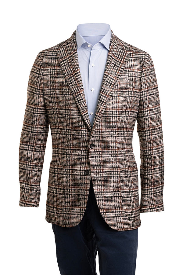 Sartorio Checked Wool-Alpaca Sport Jacket