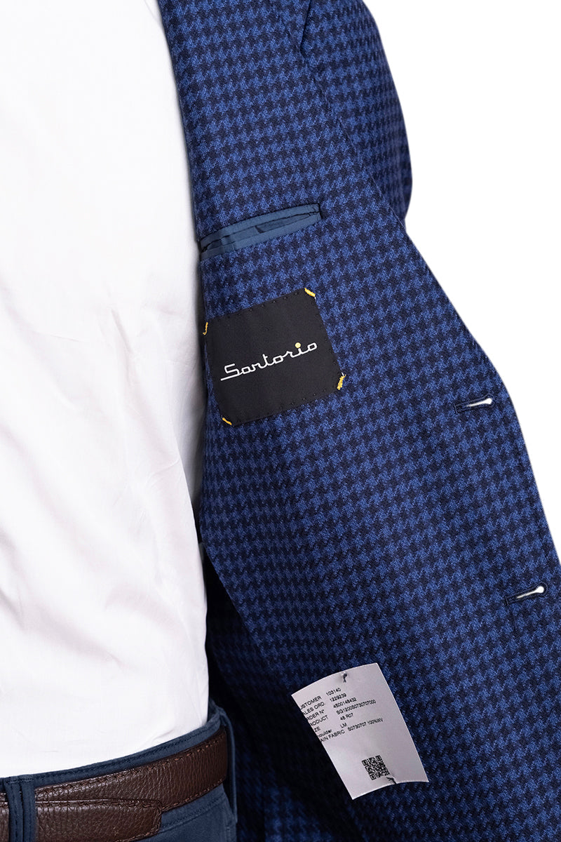 Sartorio Houndstooth Virgin Wool Sport Jacket