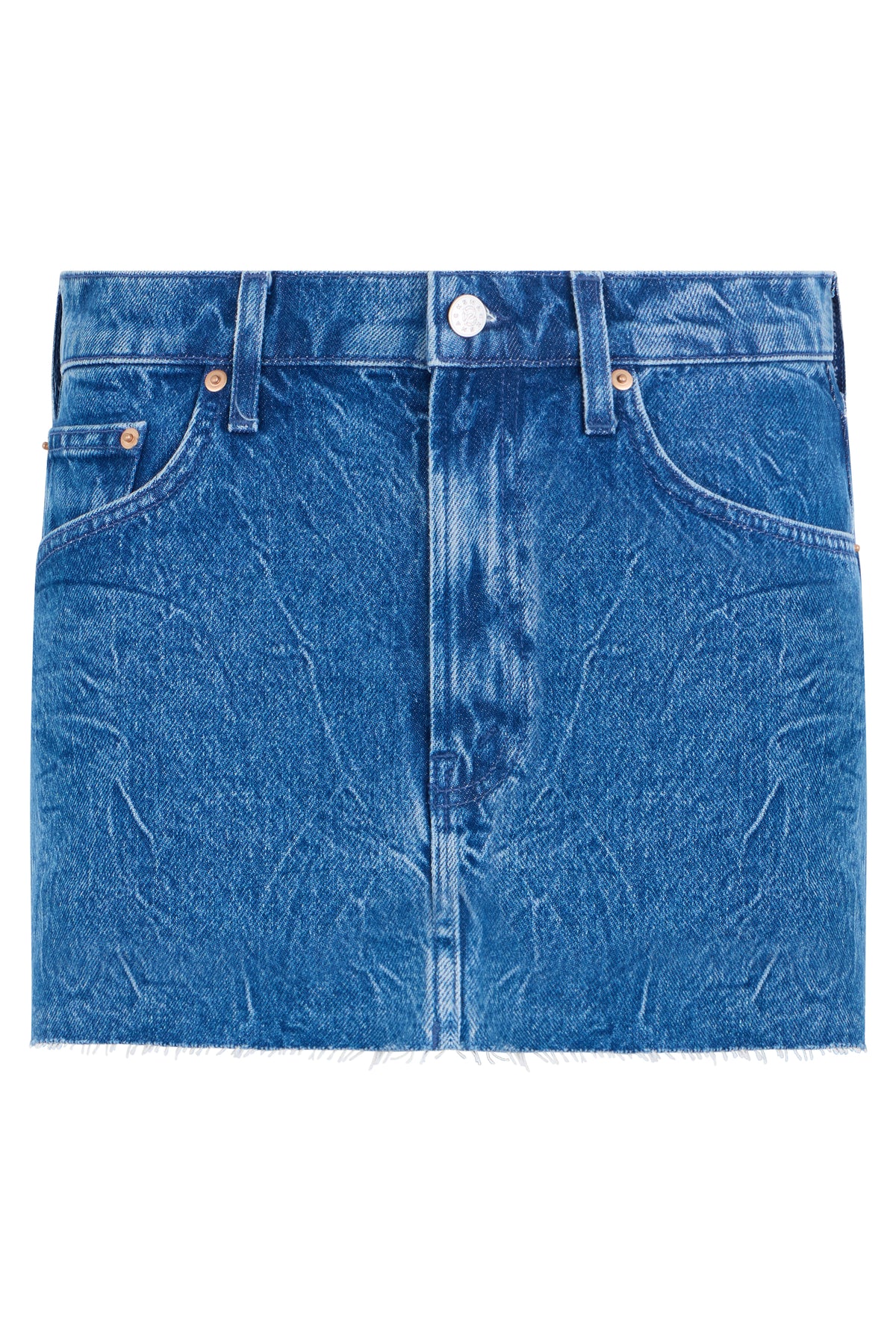 MOTHER Mini Denim Skirt