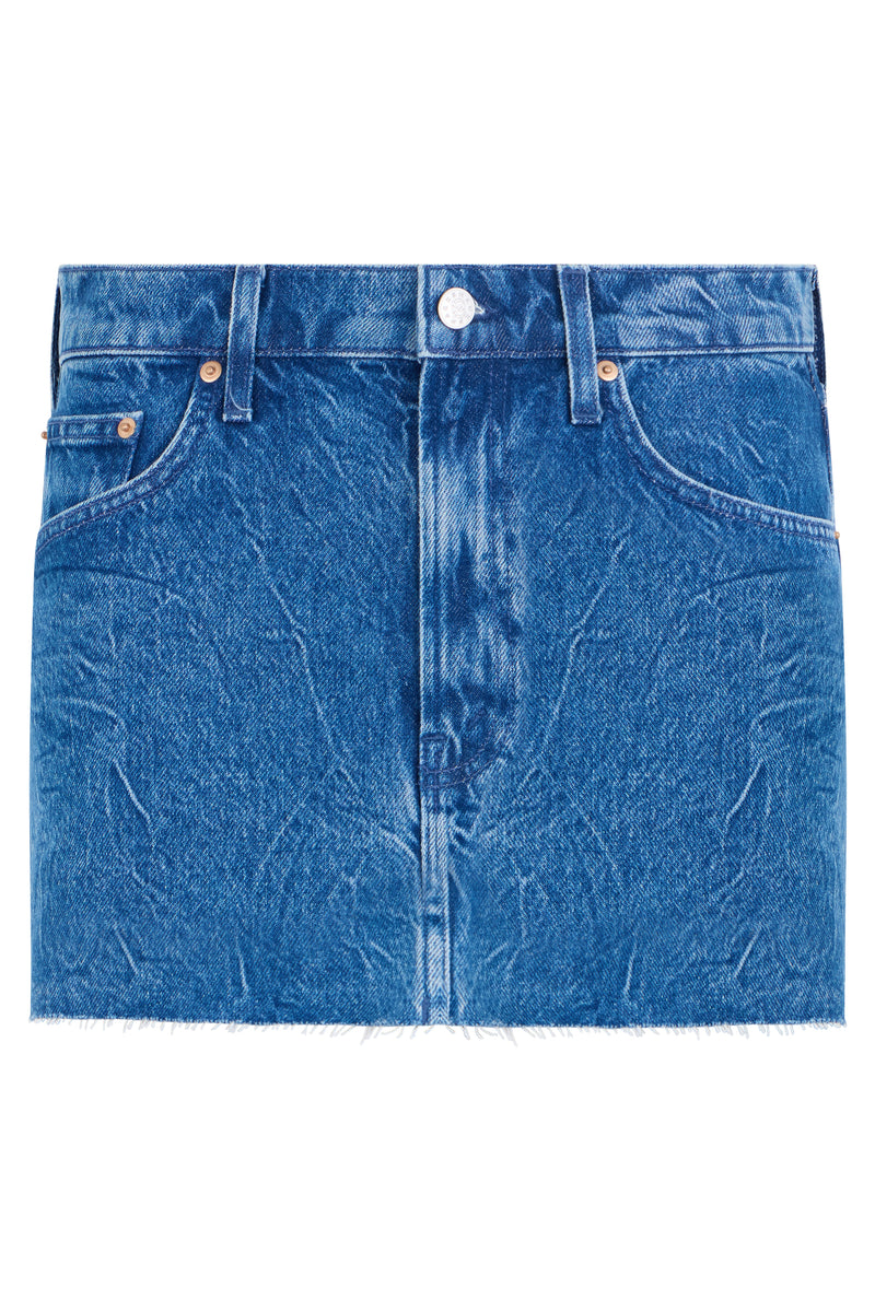 MOTHER Mini Denim Skirt