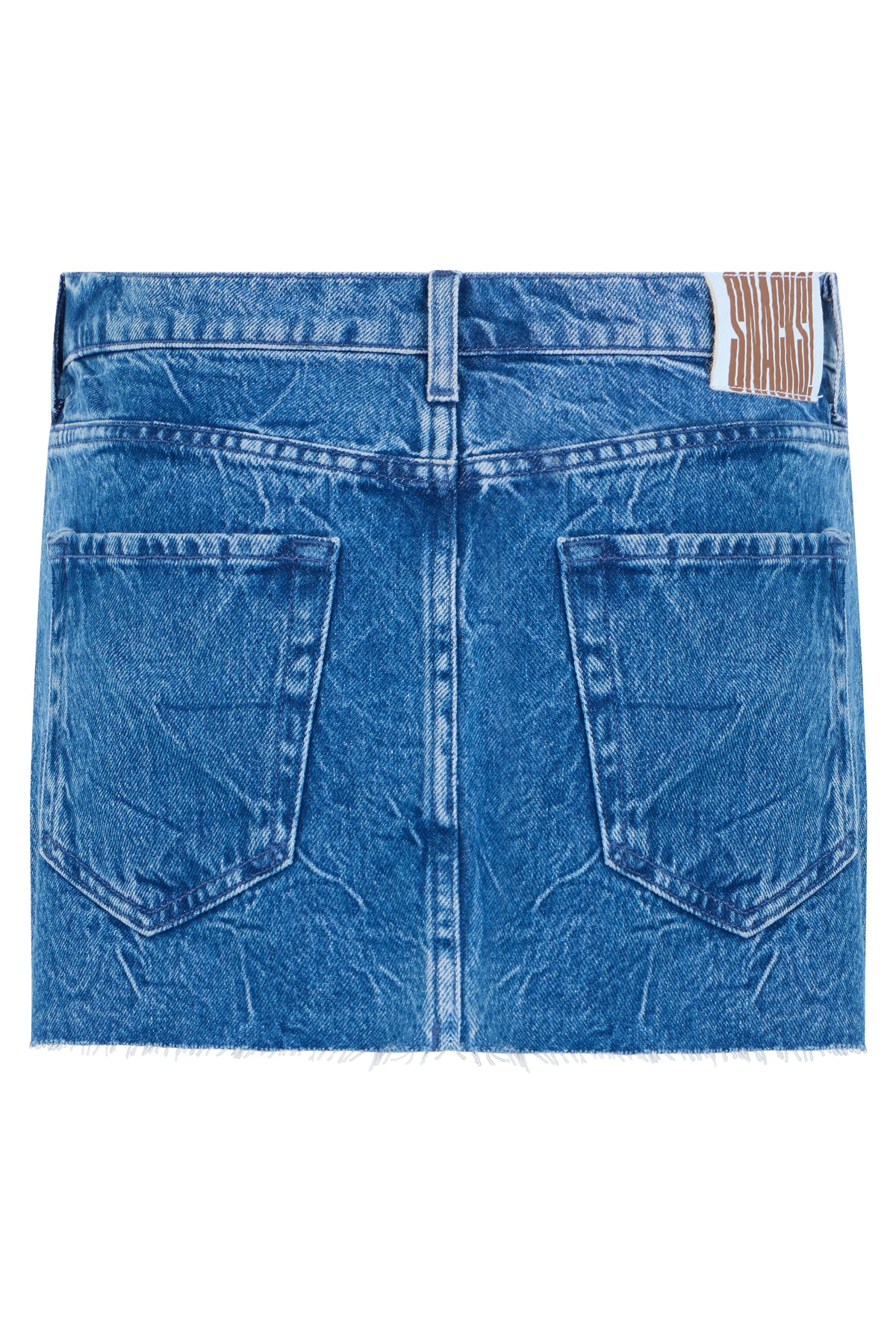 MOTHER Mini Denim Skirt, view 2