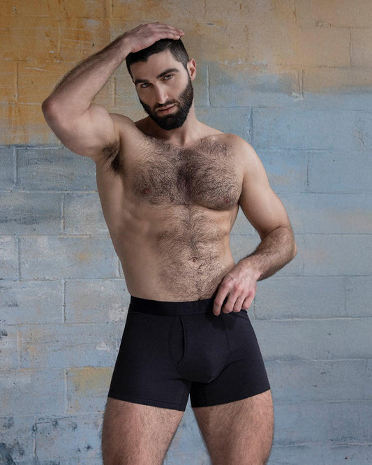 Flex Boxer Brief 5" Inseam Black