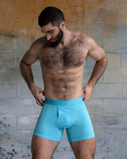 Flex Boxer Brief 5" Inseam Sky Blue