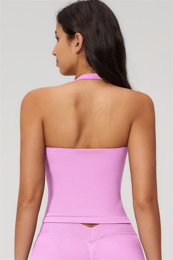 The Empower Halter Crop Top Shorts 2-Piece Set