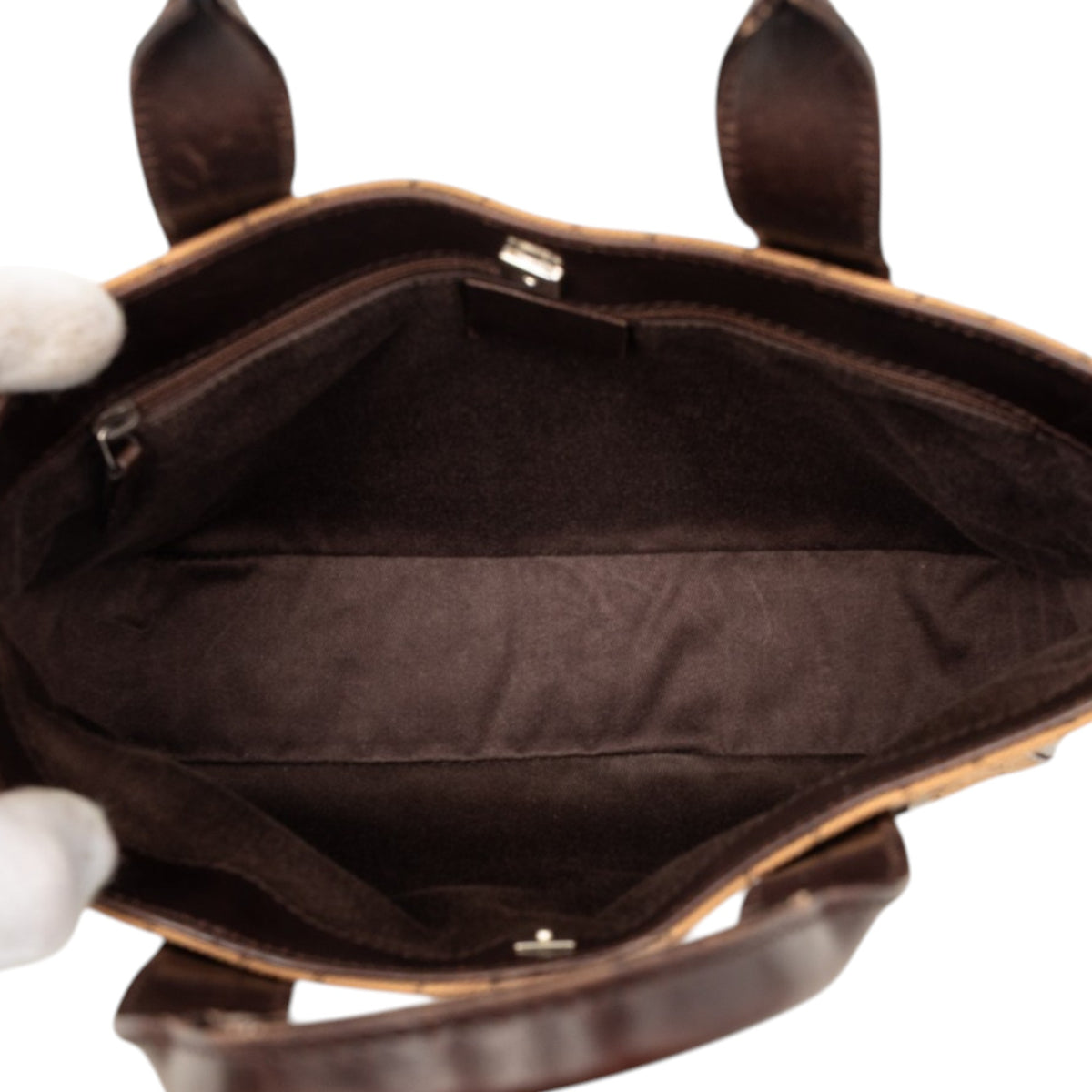 Handbag Denim Brown