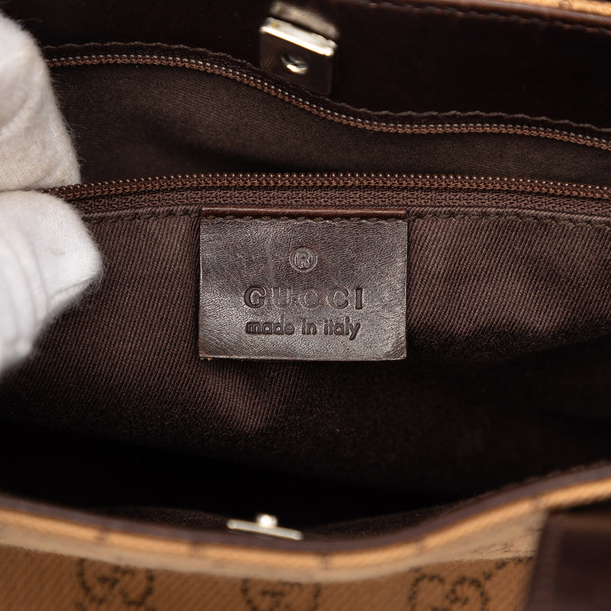 Handbag Denim Brown