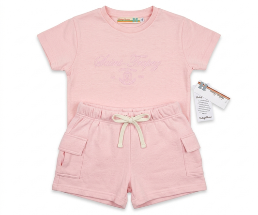 Vintage Havana - St. Tropez Shorts Set, Pink