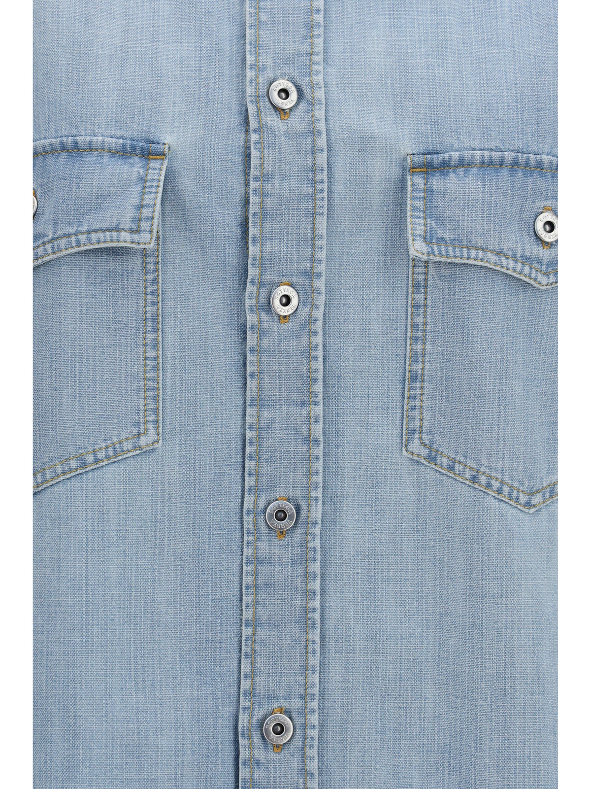 Denim Shirt Sky Bleached Light Bleach